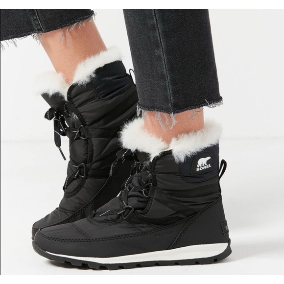 Sorel Women's Whitney II Short Lace Waterproof Faux Fur Lined Boots SZ 8.5 - Picture 1 of 11